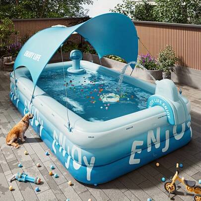Shein 3-Layer Large Inflatable Swimming Pool