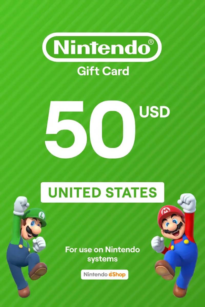 Nintendo eShop 50 USD Gift Card Digital Code
