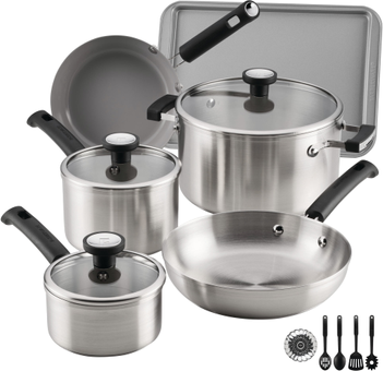 Farberware TrueCook Stainless Steel 14 Pcs Cookware Set