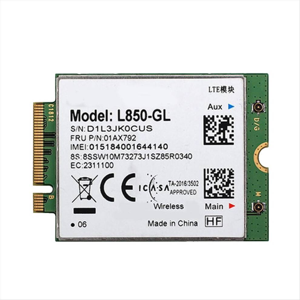 L850 WWAN Card 01AX792 M.2 4G LTE Module
