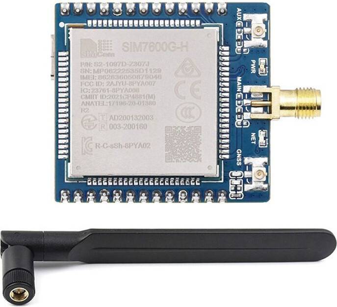 SIM7600G-H 4G Module with SMA Antenna