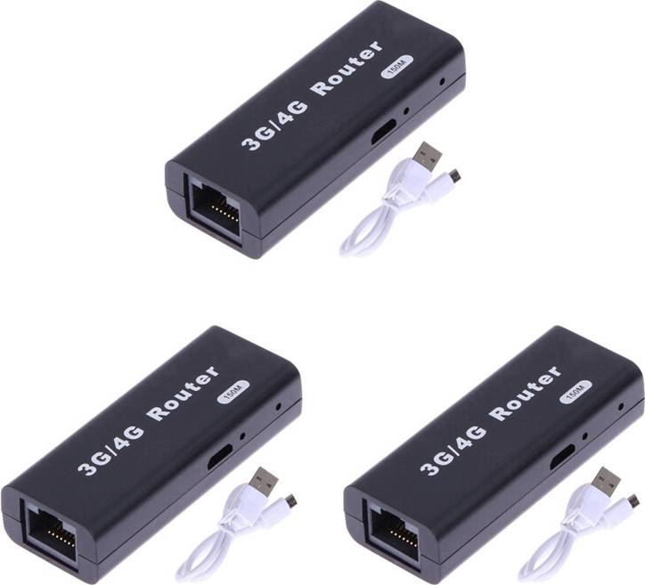 Tlily 3X Mini Portable 3G 4G WiFi Wlan Hotspot RJ45 USB Wireless Router