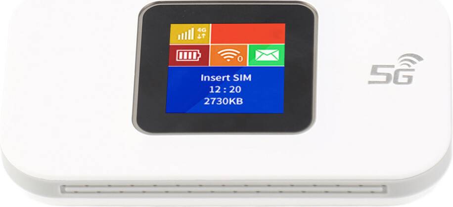 4G Portable WiFi Router 1.44in White