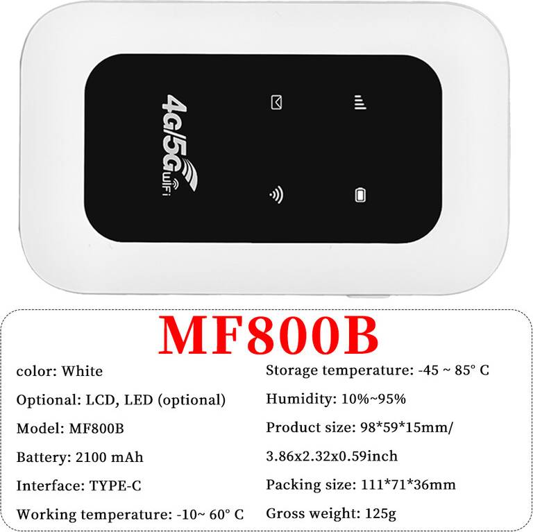Maxpower 4G LTE Router Wireless Modem MF800B-EU