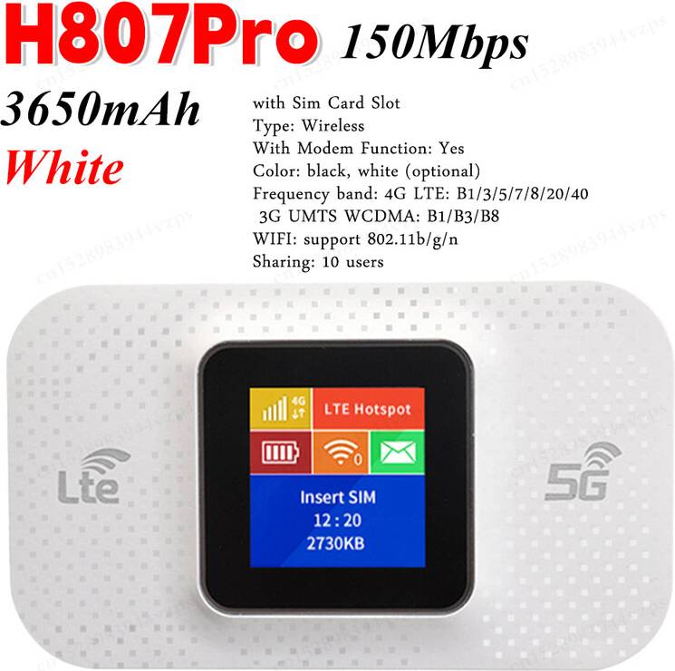 Maxpower Lte Wifi Router 150Mbps Sim Karten Router