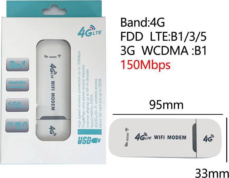 Maxpower LTE Mini Mobile WiFi Router USB