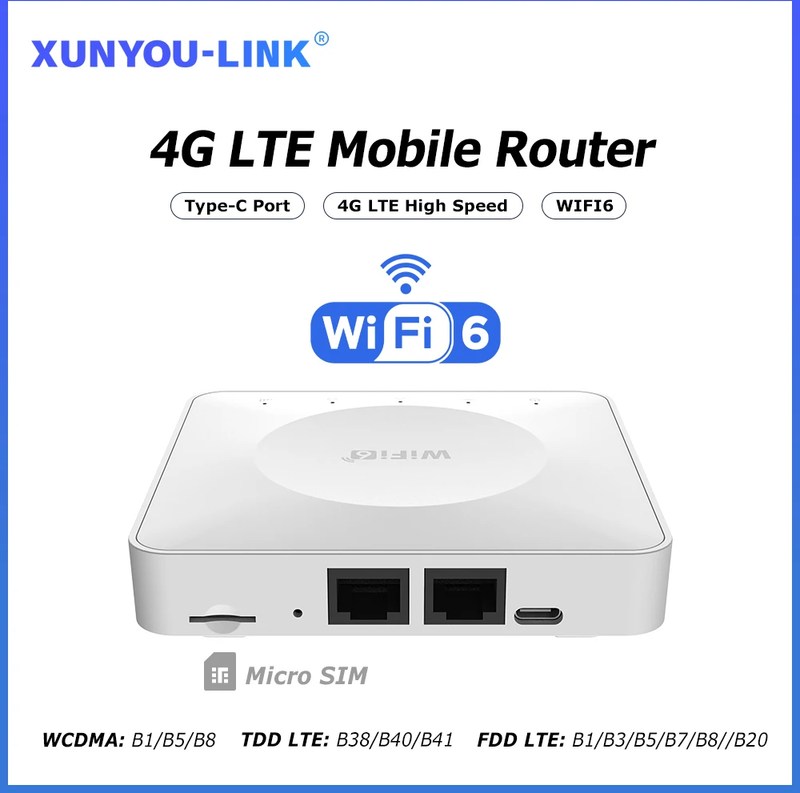 Router sim 4G LTE Router Wifi 6 Sim Card Modem