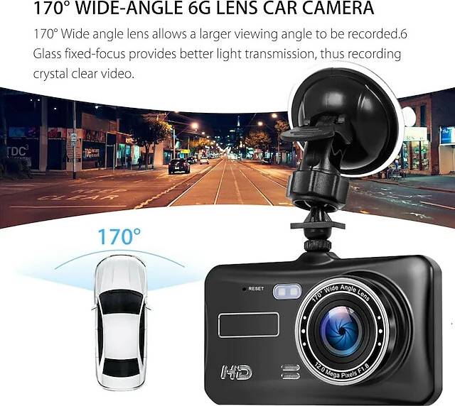 Dashcam Dashcam Rijrecorder 4 Inch Touchscreen