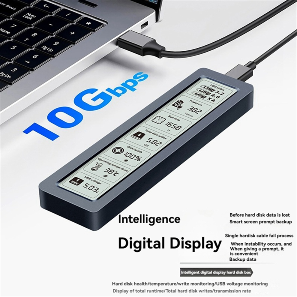M.2 SSD NVMe Case USB3.2 Gen2 Type C