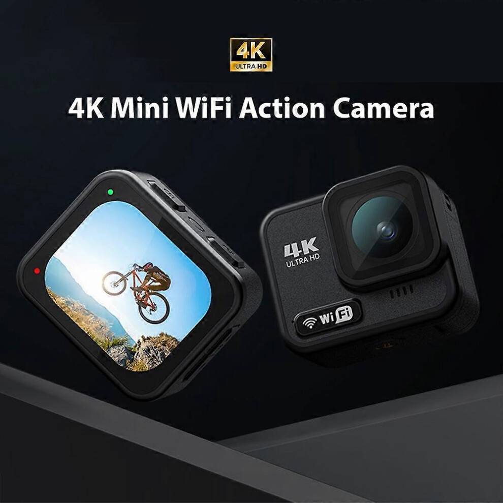 4K Mini Sports Camera With 2.1 Inch Touch Control Screen