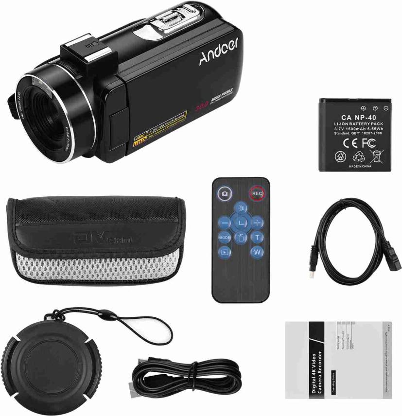 4K Handheld DV Camera 3.0 Inch IPS Touch Screen