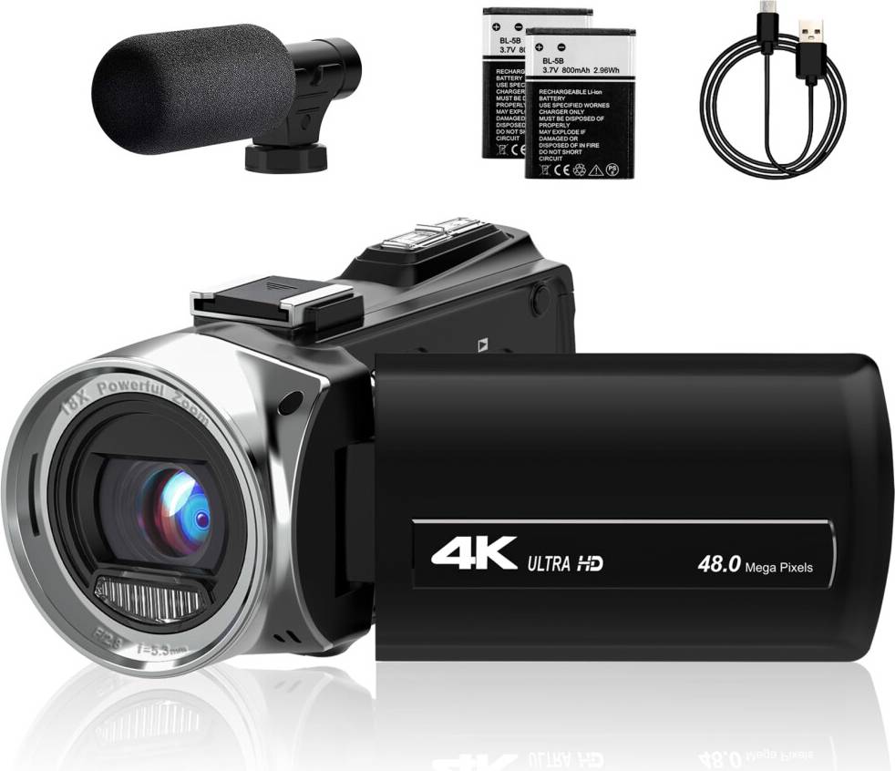 4K Video Camera 48MP Vlogging