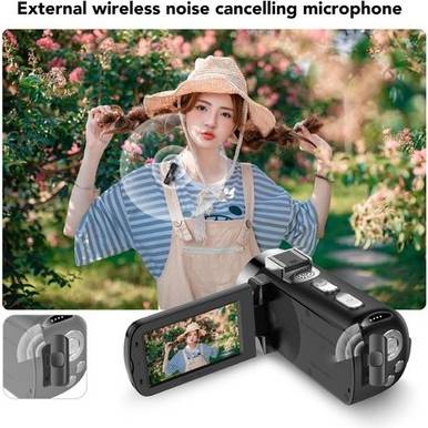 4K Video Camera 64MP HD WiFi 3 Inch Rotation Screen