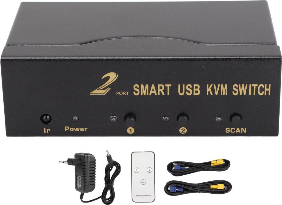 KVM Peripheral Switcher Box Manual Remote