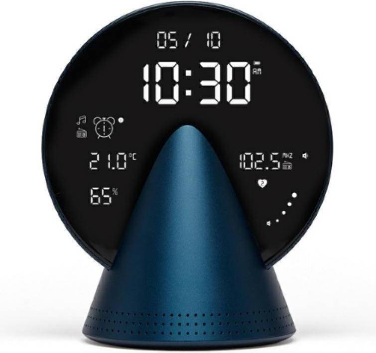 Digital clock Lexon Conic Clock Blue