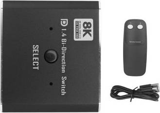 8K Displayport Switch 2 In 1 Out