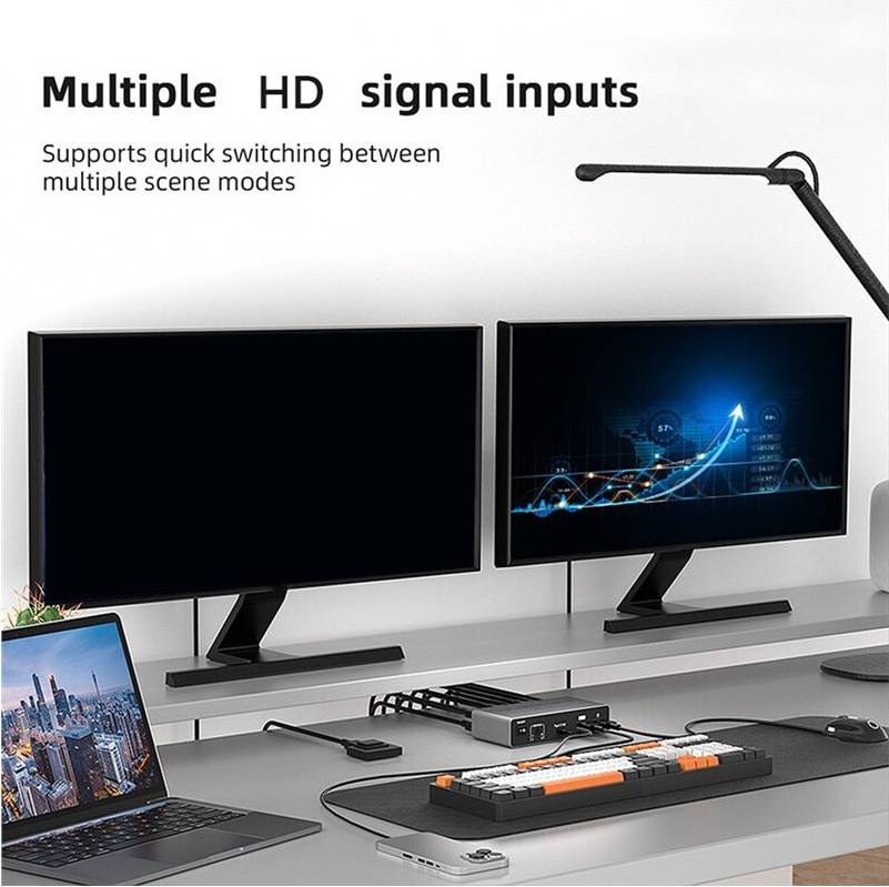 2X2 8K Compatible 2.1 KVM Two Outputs