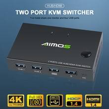 4K Usb Kvm Switch Box Video Display