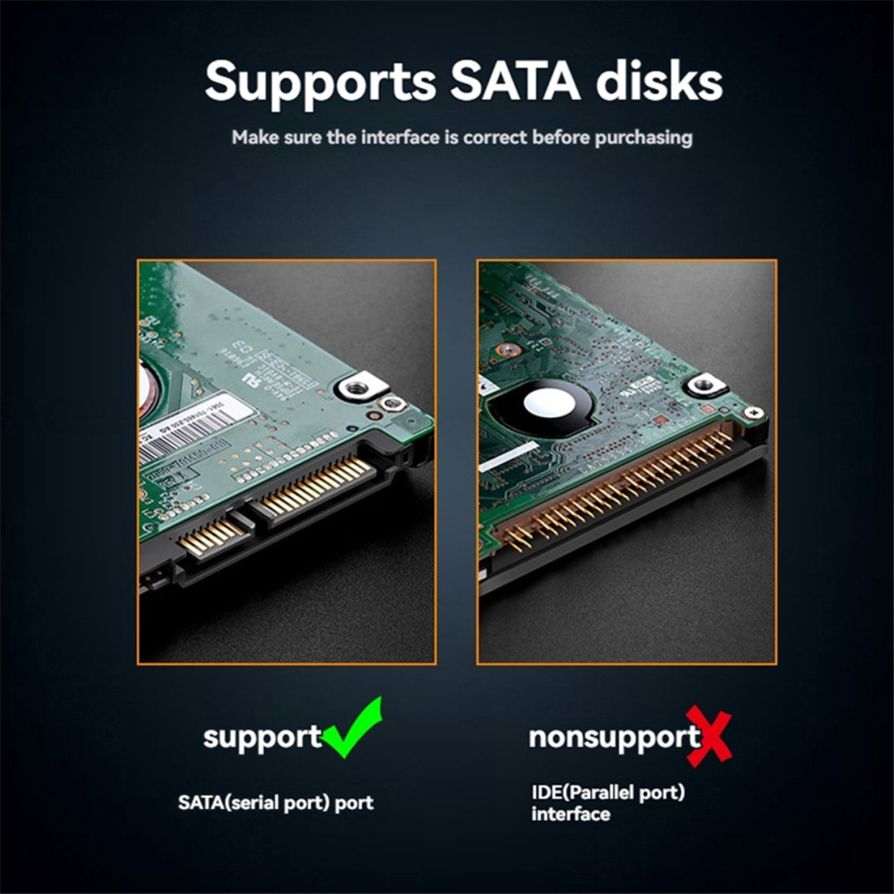 Saudism External HDD Case 5Gbps 2.5 Inch USB