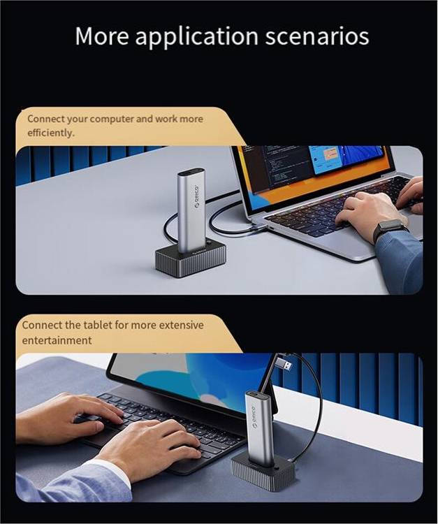 M.2 docking station Kepptory USB3.2 10Gbps M.2 NVMe SSD Docking Station