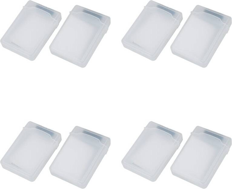 8 Packs Clear 3.5 Inch HDD Hard Drive Storage Case