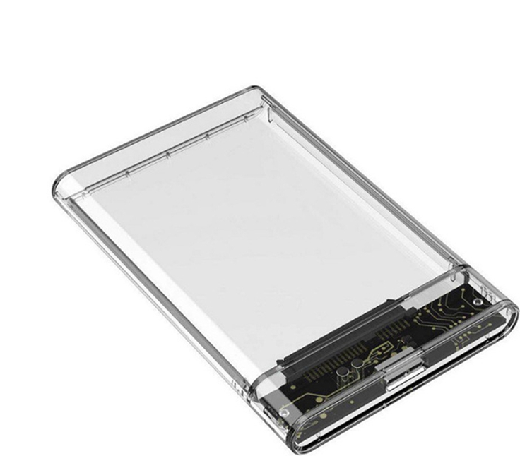 Transparent Gray HDD Case 2.5 Inch