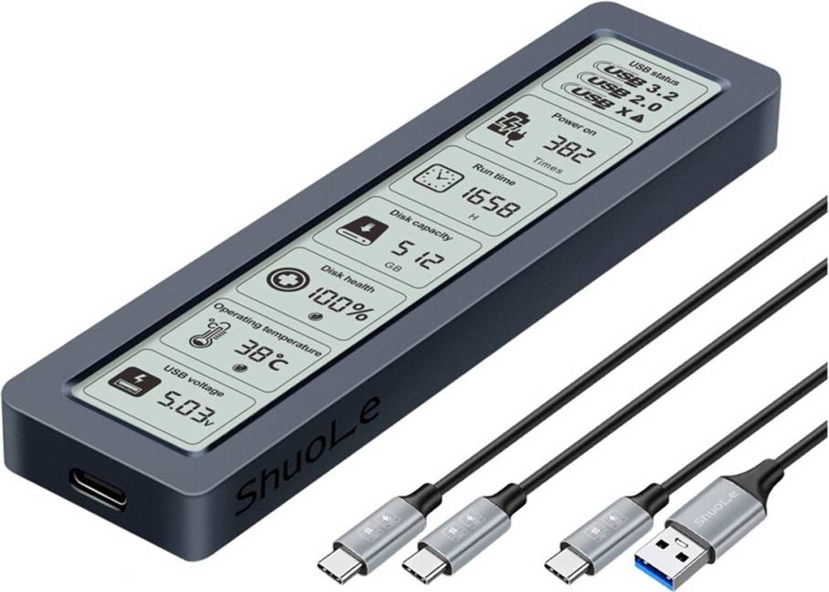 M.2 NVMe SSD Case USB3.2 Gen2 Type C