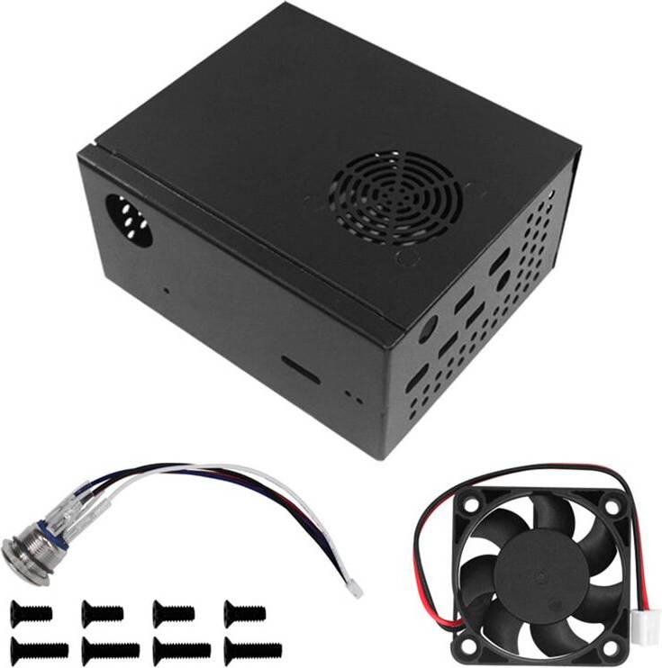 Saudism X825-C8 Case for Raspberry Pi 4B SATA SSD Drive Board