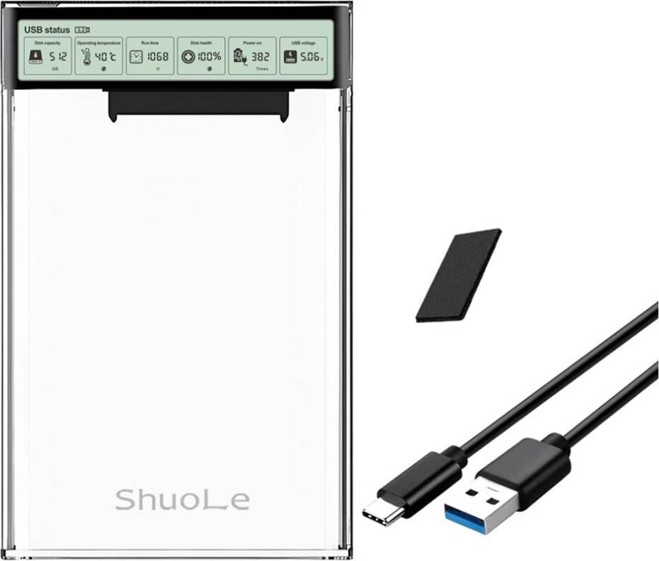 2.5 Inch HDD Case USB3.2 Hard Drive Enclosure