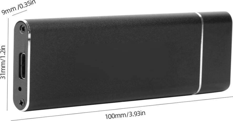 NGFF External SSD Enclosure M.2 Key