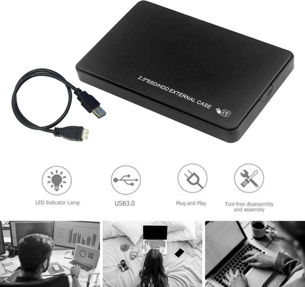 Hard drive enclosure 2.5 Inch USB3.0 Hard Drive Enclosure
