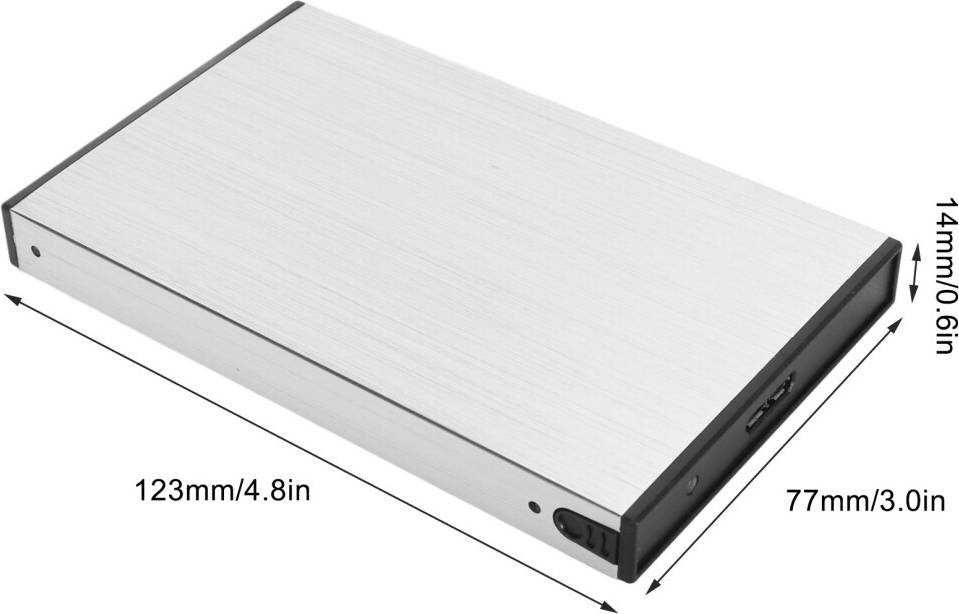 LED Indicator SATA Hard Drive Case USB 3.0