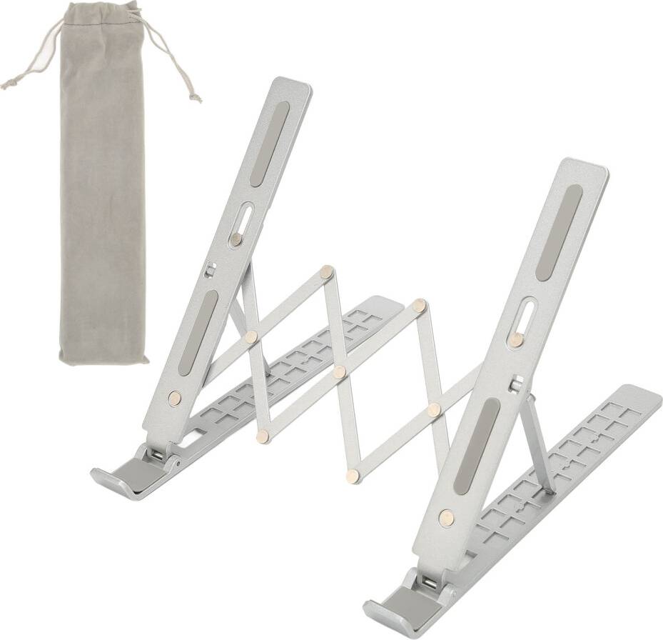 Aluminum Laptop Stand 10-Level Foldable Riser