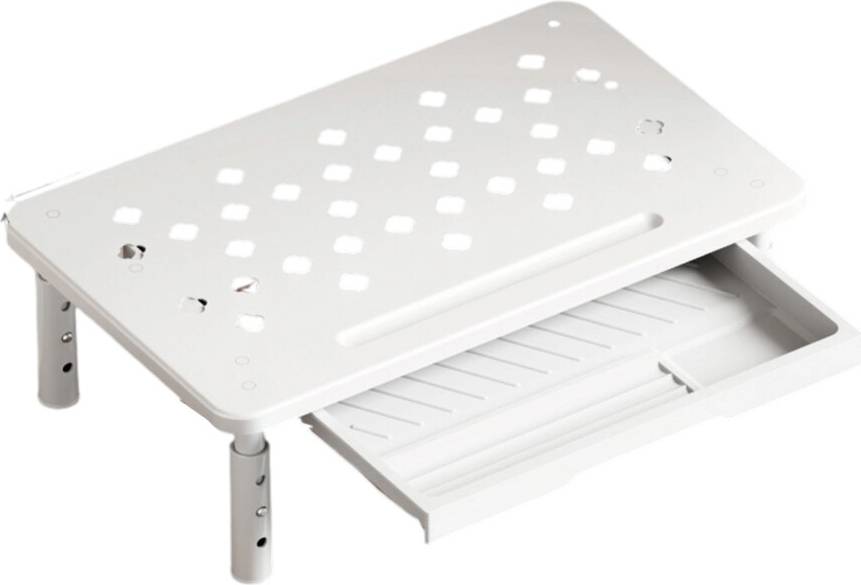 Adjustable Monitor Stand With Storage Shelf