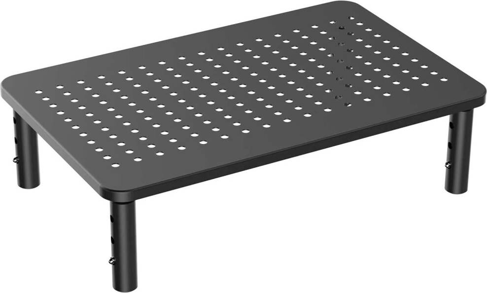 Customizable Height Monitor Stand with Storage