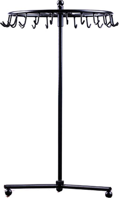 Rotating Metal Display Stand with Hooks Clothes Rack
