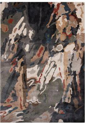 Alora Decor Hand-Tufted Abstract Rectangle Rug Red 60x96"