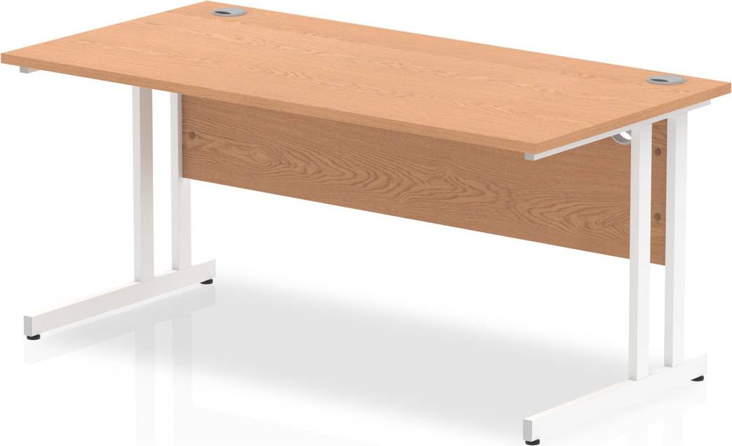 Inbox Zero Impulse Rectangular Computer White Writing Desk