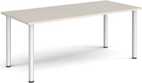 Dams Rectangular Silver Radial Leg Meeting Table