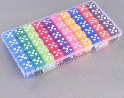 Shein 16mm Solid Color Rounded Tabletop Game Dice