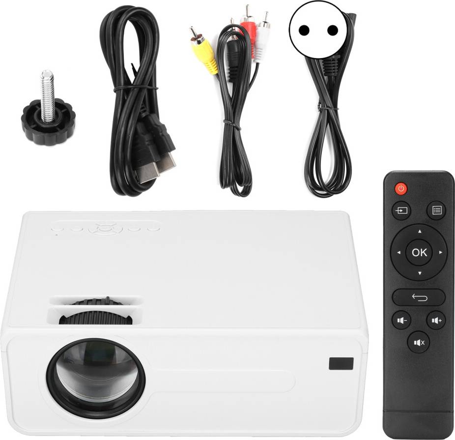 Portable projectors uk 4in Mini Projector Portable HD Wifi LED
