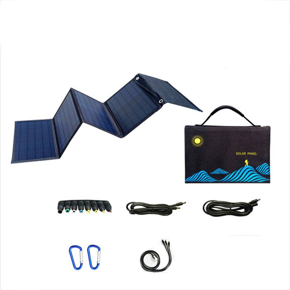 Foldable Solar Panel Portable Charger Dual USB