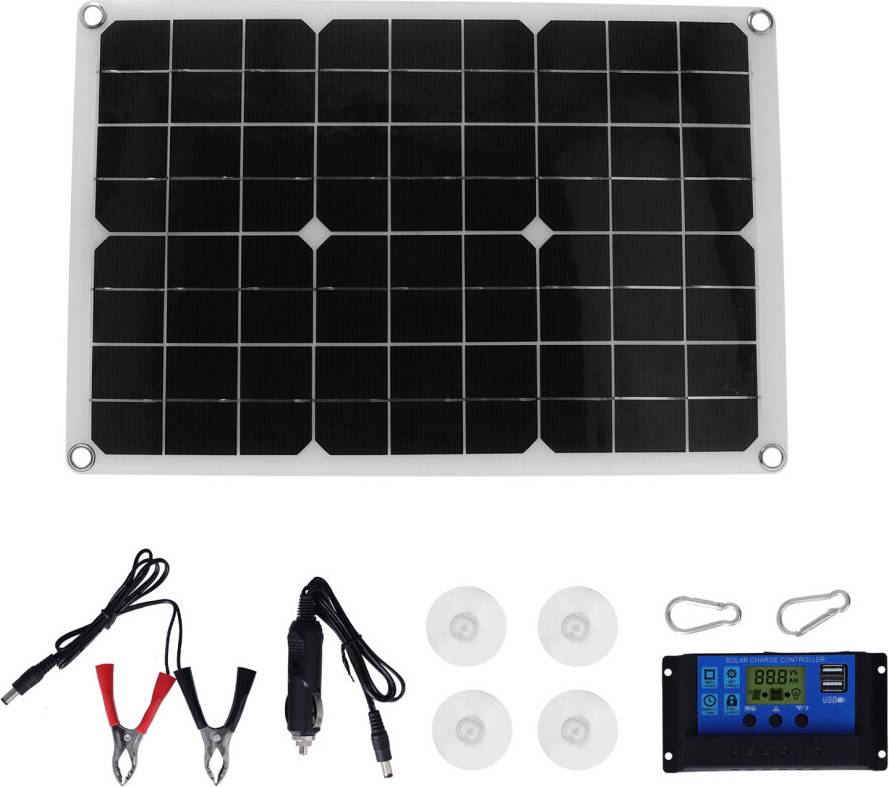 Foldable High Conversion Monocrystalline Solar Panel Charger Kit