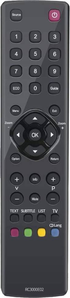 Typecat RC3000E02 Télécommande TCL TV