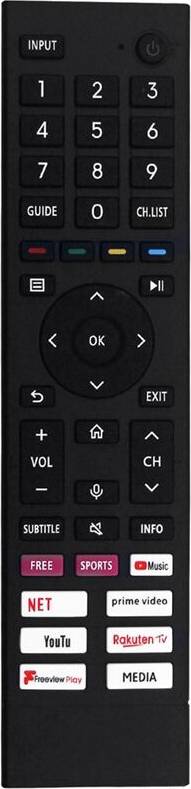 Télécommande ERF3A80 4K Android UHD TV