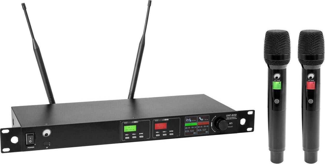 Omnitronic UHF-602 2-Channel Wireless Mic System