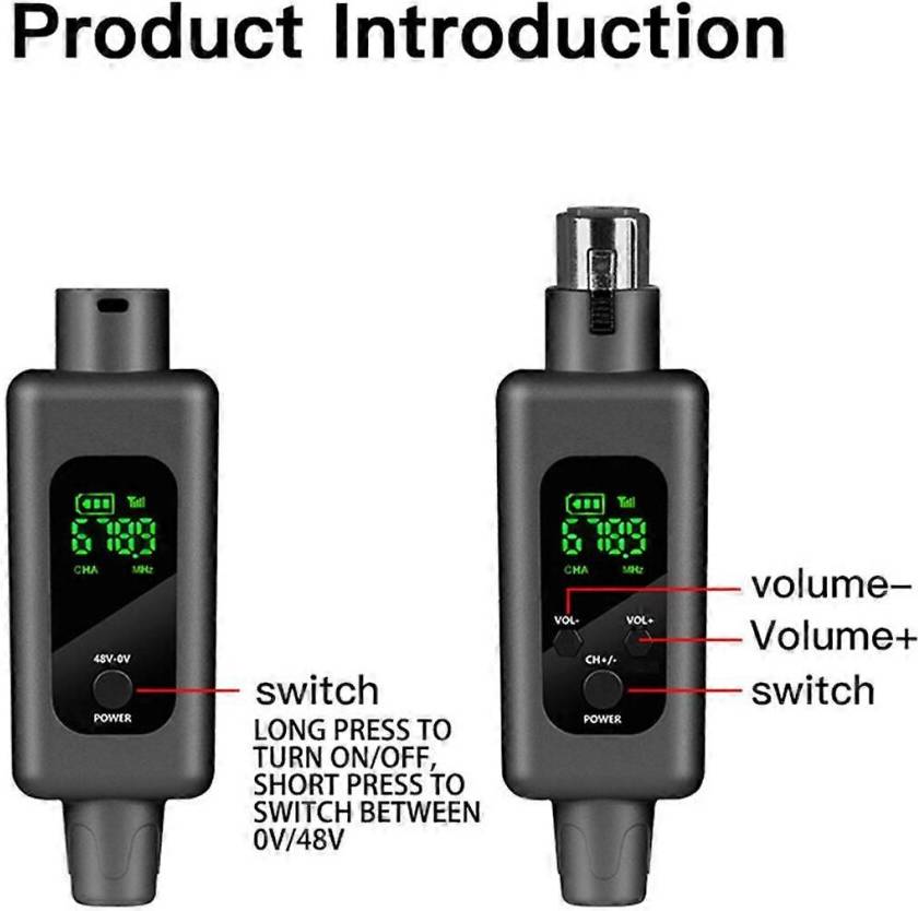 2.4G UHF Wireless Audio Transceiver System