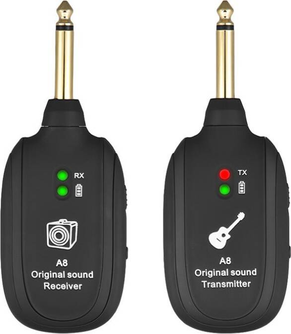 Saudism System Wireless Chitarra Ricevitore Trasmettitore Ricaricabile