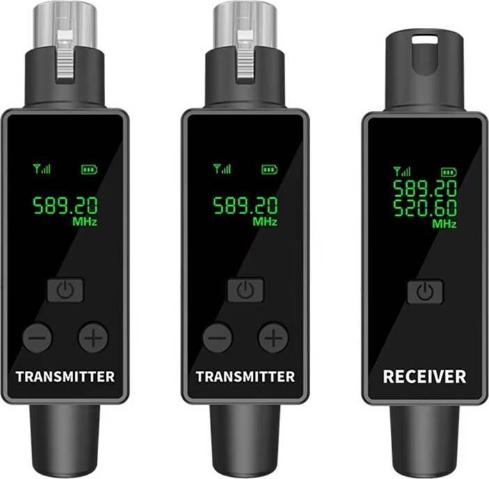 Exogio 2.4G XLR Wireless Microphone Transmitter Receiver System
