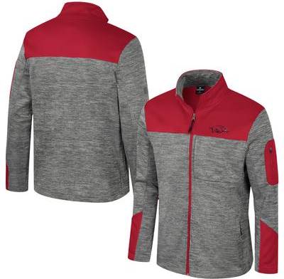 Colosseum Gray Cardinal Arkansas Razorbacks Jacket